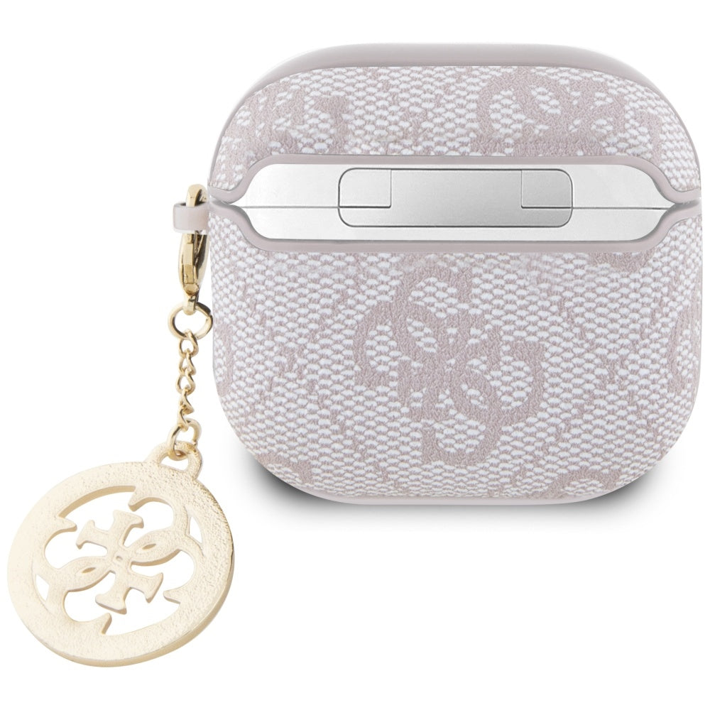 Калъф Guess 4G Strass Charm за Apple AirPods 4, Розов