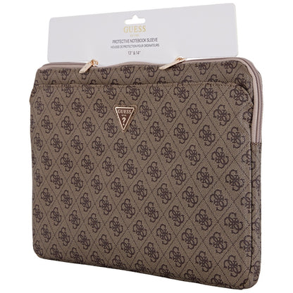 Калъф Guess 4G Triangle Logo за лаптоп 14 инча, кафяв