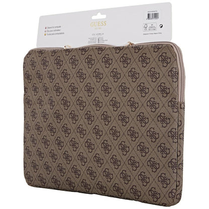 Калъф Guess 4G Triangle Logo за лаптоп 14 инча, кафяв