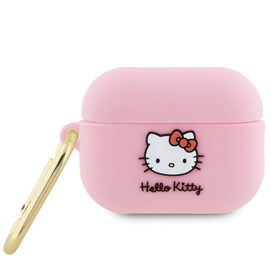 Калъф Hello Kitty 3D Kitty Head за Apple AirPods Pro 2, Розов