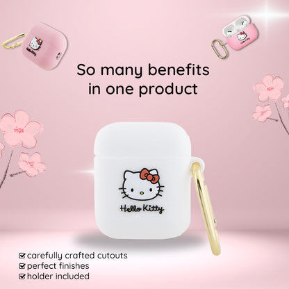 Калъф Hello Kitty 3D Kitty Head за Apple AirPods Pro 2, Розов