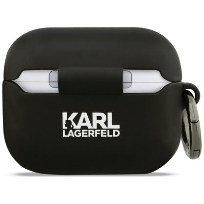 Калъф Karl Lagerfeld 3D Karl's Head за Apple Airpods Pro 3, Черен