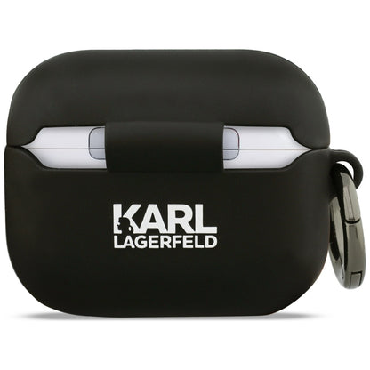 Калъф Karl Lagerfeld Silicone Choupette's Head 3D за Apple AirPods Pro 3, Черен