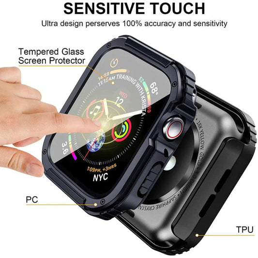 Калъф Lito Armor 360 за Apple Watch 38mm Series, Син