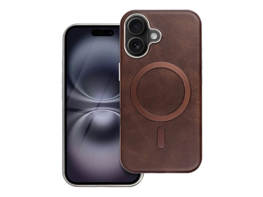 MagSafe калъф за Apple iPhone 16 Pro, OEM, Gentleman Mag, Кафяв