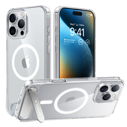 Калъф MagSafe за Apple iPhone 16 Pro, Torras, Pstand, Прозрачен