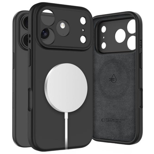 Калъф MagSafe за Apple iPhone 17 Pro, Tech-Protect, Силикон, Черен