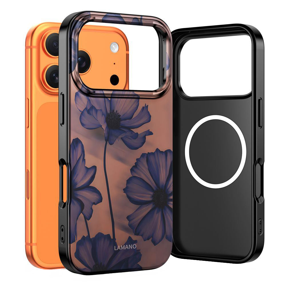 Калъф MagSafe за Apple iPhone 17 Pro Max, Tech-Protect, Lamano Velvet Night, Черен