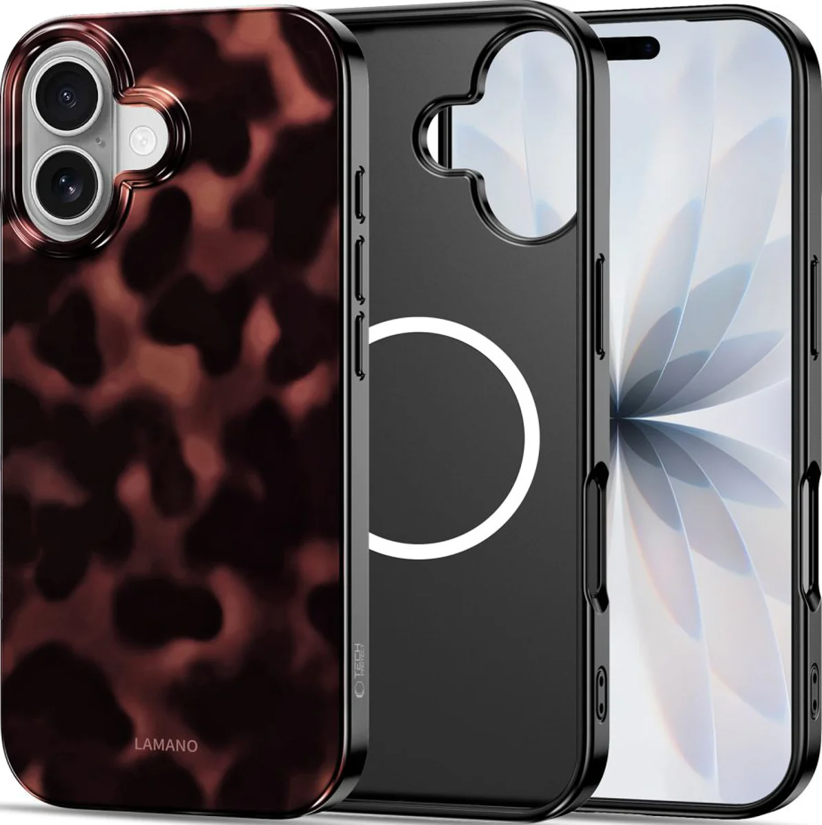 Калъф MagSafe за Apple iPhone 17, Tech-Protect, Lamano Panther, Черен