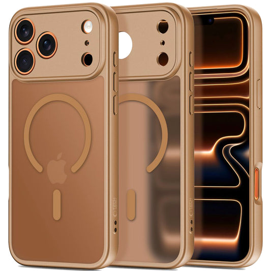 Калъф MagSafe за Apple iPhone 17 Pro Max, Tech-Protect, BasicMag, Матово кафяв