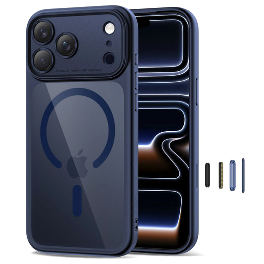Калъф MagSafe за Apple iPhone 17 Pro Max, Tech-Protect, MagPeak, Тъмносин