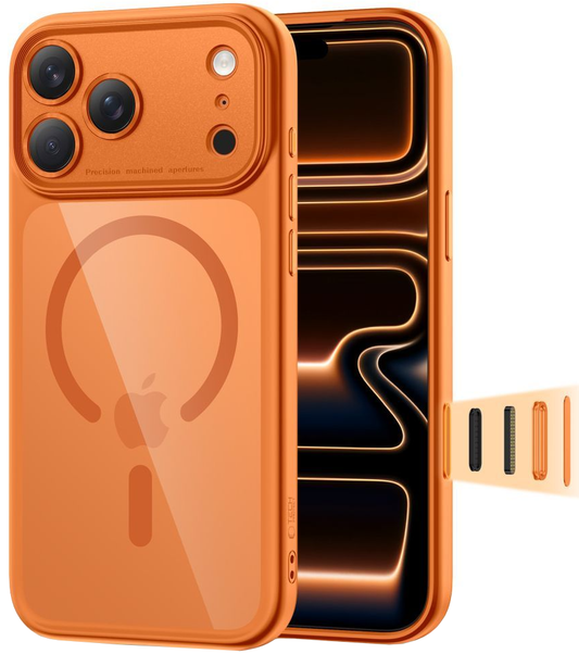 Калъф MagSafe за Apple iPhone 17 Pro, Tech-Protect, MagPeak, Оранжев