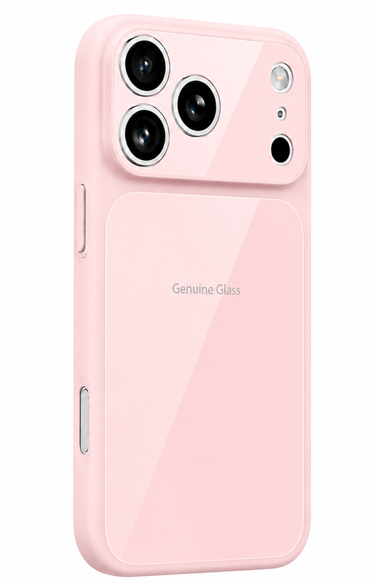 MagSafe калъф за Apple iPhone 14 / 13, OEM, Genuine Glass, Розов