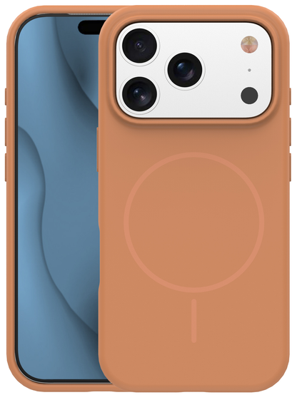 Калъф MagSafe за Apple iPhone 17 Pro, OEM, Silicone Thin, Оранжев