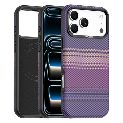 Калъф MagSafe за Apple iPhone 17 Pro Max, OEM, Gradient Rainbow, Лилав