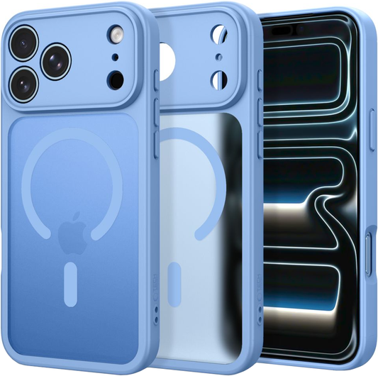 Калъф MagSafe за Apple iPhone 18 Pro / 17 Pro, Tech-Protect, BasicMag, Матиран син