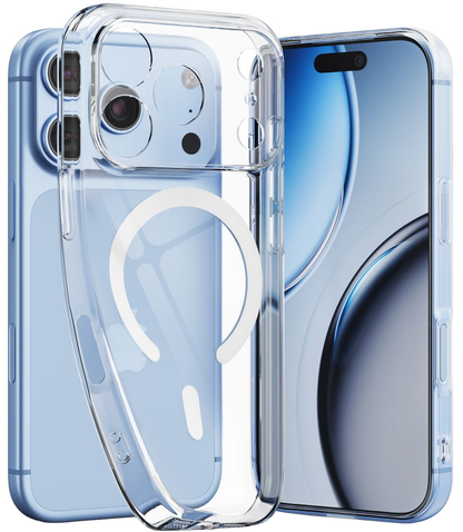 Калъф MagSafe за Apple iPhone 18 Pro / 17 Pro, Tech-Protect, Flexair, Прозрачен
