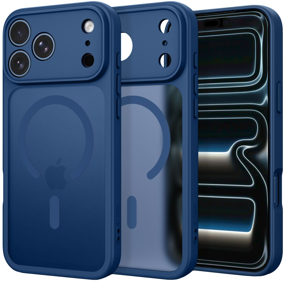 Калъф MagSafe за Apple iPhone 18 Pro Max / 17 Pro Max, Tech-Protect, BasicMag, Матово тъмносиньо