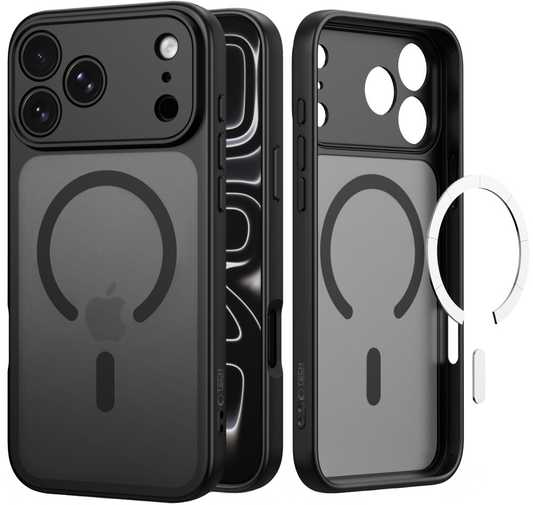 Калъф MagSafe за Apple iPhone 18 Pro Max / 17 Pro Max, Tech-Protect, BasicMag, Матиран Черен