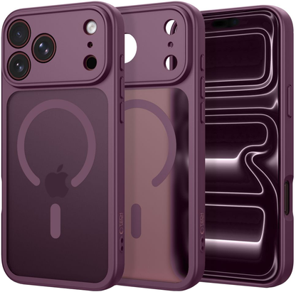 Калъф MagSafe за Apple iPhone 18 Pro Max / 17 Pro Max, Tech-Protect, BasicMag, Матово бордо