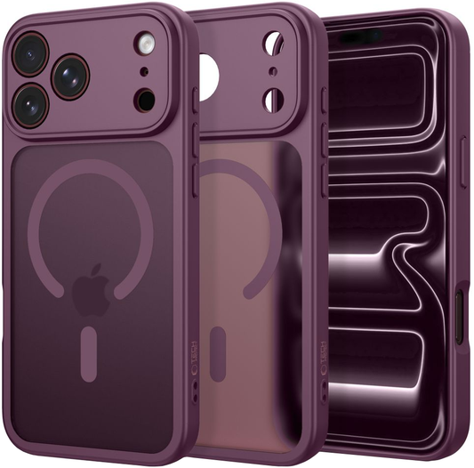 Калъф MagSafe за Apple iPhone 18 Pro Max / 17 Pro Max, Tech-Protect, BasicMag, Матово бордо