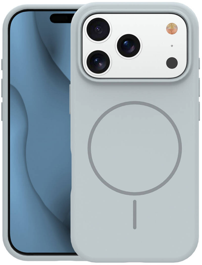 Калъф MagSafe за Apple iPhone 18 Pro Max / 17 Pro Max, OEM, тънък силикон, сив