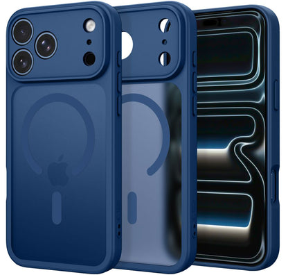 Калъф MagSafe за Apple iPhone 18 Pro / 17 Pro, Tech-Protect, BasicMag, Матово тъмносиньо