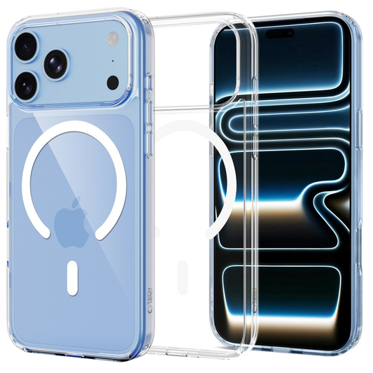 Калъф MagSafe за Apple iPhone 18 Pro / 17 Pro, Tech-Protect, Flexair Hybrid, Прозрачен