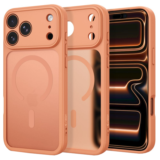 Калъф MagSafe за Apple iPhone 18 Pro Max / 17 Pro Max, Tech-Protect, BasicMag, Матиран оранжев