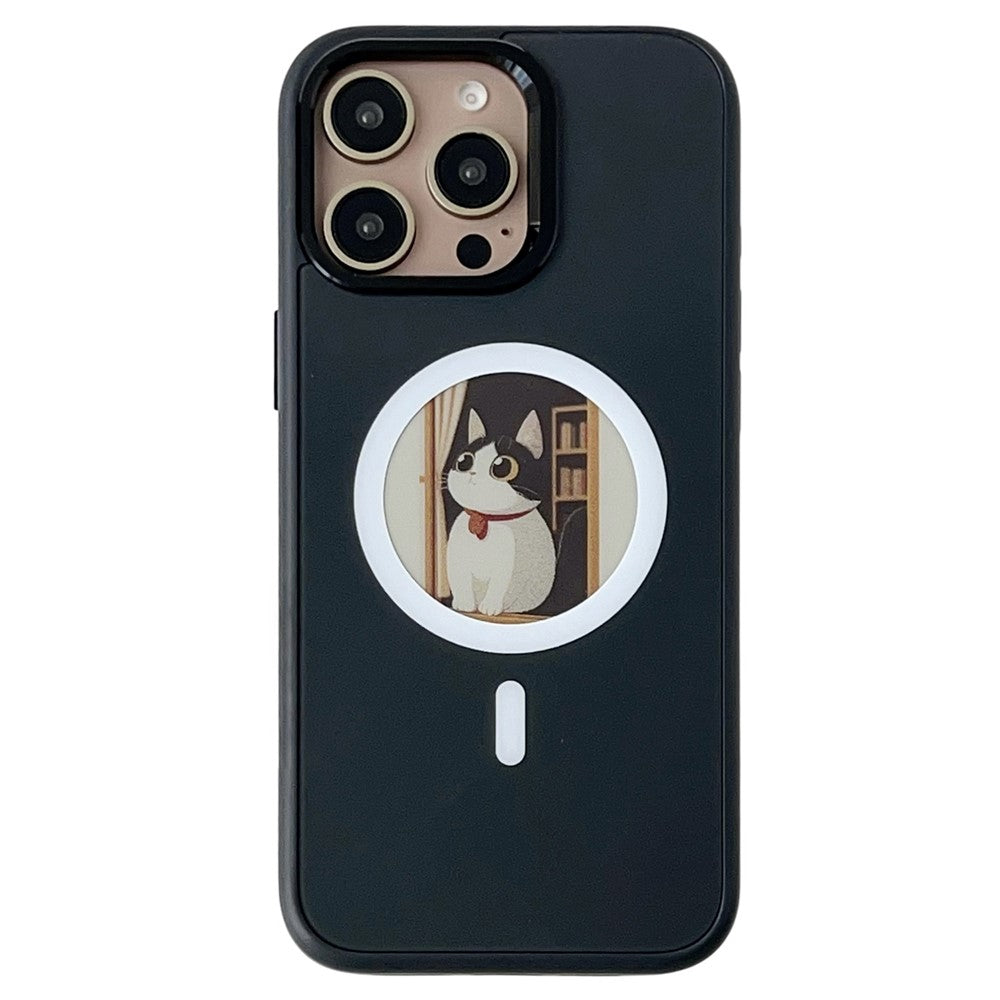 Калъф MagSafe за Apple iPhone 15 Pro, OEM, Round Screen Smart E-Ink, Черен