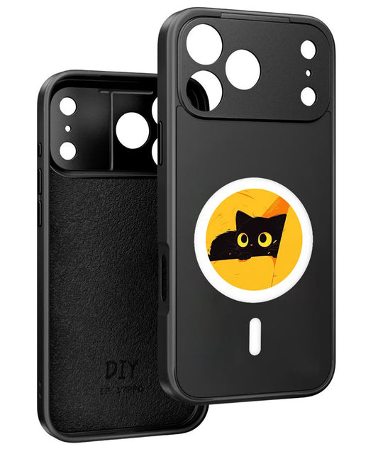 Калъф MagSafe за Apple iPhone 17 Pro, OEM, Round Screen Smart E-Ink, Черен