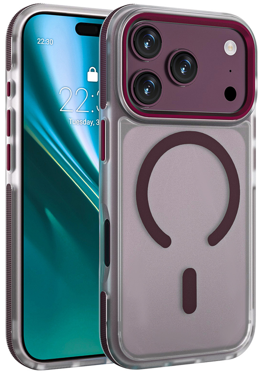 Калъф MagSafe за Apple iPhone 18 Pro / 17 Pro, Etteri, Icy Mag, Бордо