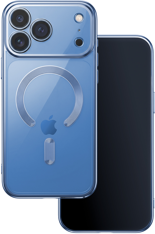 Калъф MagSafe за Apple iPhone 18 Pro / 17 Pro, OEM, Color Chrome Mag, Bleu