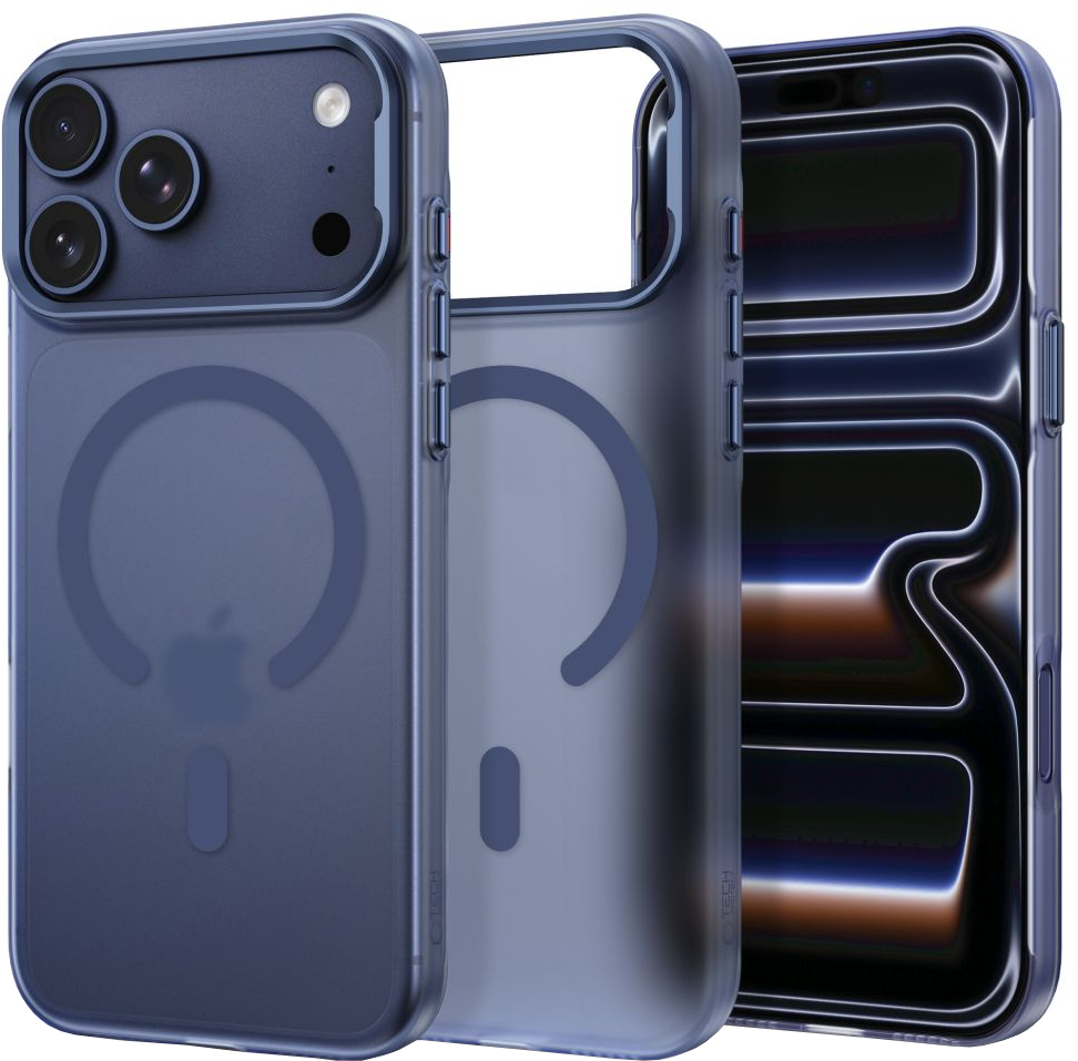 MagSafe калъф за Apple iPhone 18 Pro Max / 17 Pro Max, Tech-Protect, MagZero, Матово тъмносиньо