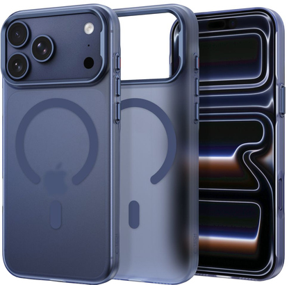 MagSafe калъф за Apple iPhone 18 Pro Max / 17 Pro Max, Tech-Protect, MagZero, Матово тъмносиньо