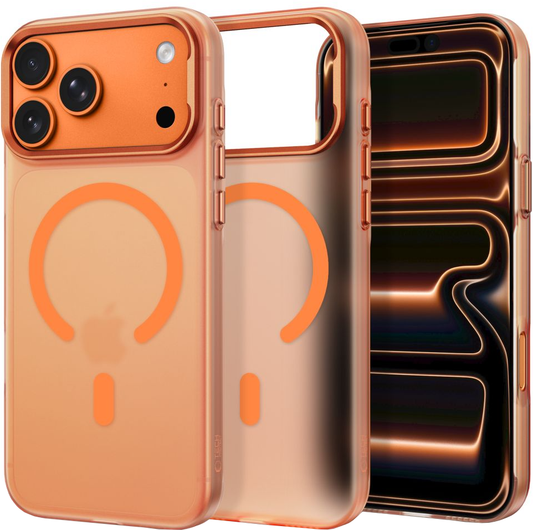 Калъф MagSafe за Apple iPhone 18 Pro Max / 17 Pro Max, Tech-Protect, MagZero, Матиран Оранжев
