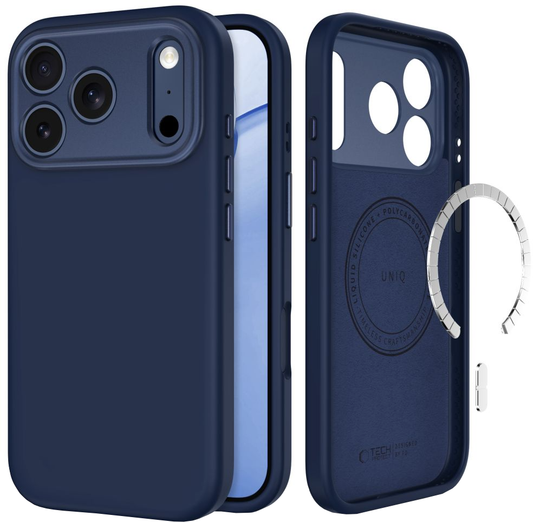 Калъф MagSafe за Apple iPhone 18 Pro Max / 17 Pro Max, Tech-Protect, Uniq CC, Тъмносин