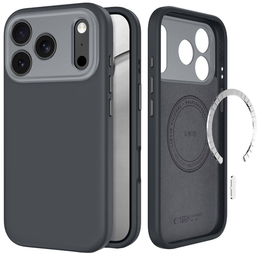 Калъф MagSafe за Apple iPhone 18 Pro Max / 17 Pro Max, Tech-Protect, Uniq CC, Сив