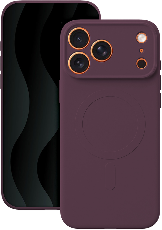 Калъф MagSafe за Apple iPhone 18 Pro Max / 17 Pro Max, OEM, Simple Color Mag, Бордо