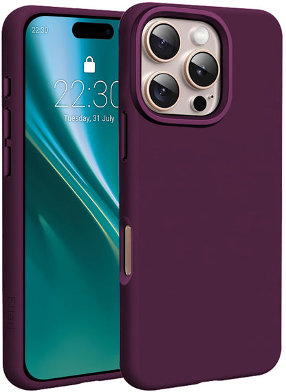 Калъф MagSafe за Apple iPhone 16 Pro, Etteri, Silicone Mag, Бордо