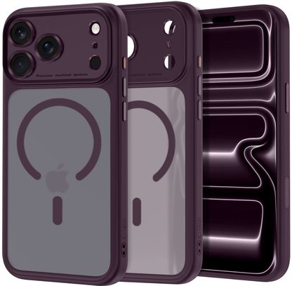 Калъф MagSafe за Apple iPhone 18 Pro Max / 17 Pro Max, Tech-Protect, MagPeak CC, Матово бордо
