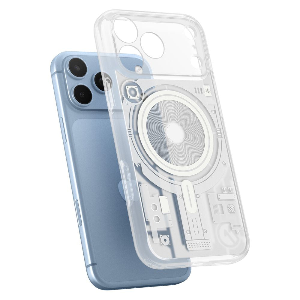 Калъф MagSafe за Apple iPhone 18 Pro Max / 17 Pro Max, Spigen, C11 Ultra Hybrid MagFit Element, бял ACS12307