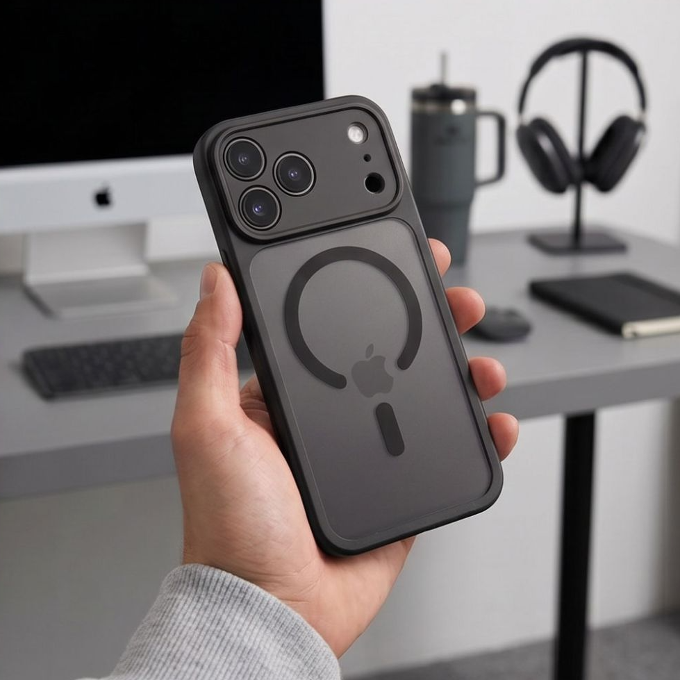 Калъф MagSafe за Apple iPhone 18 Pro Max / 17 Pro Max, Tech-Protect, BasicMag, Матиран Черен