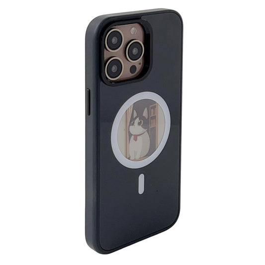 MagSafe Case for Apple iPhone 14 Pro Max, OEM, Round Screen Smart E-Ink, Black
