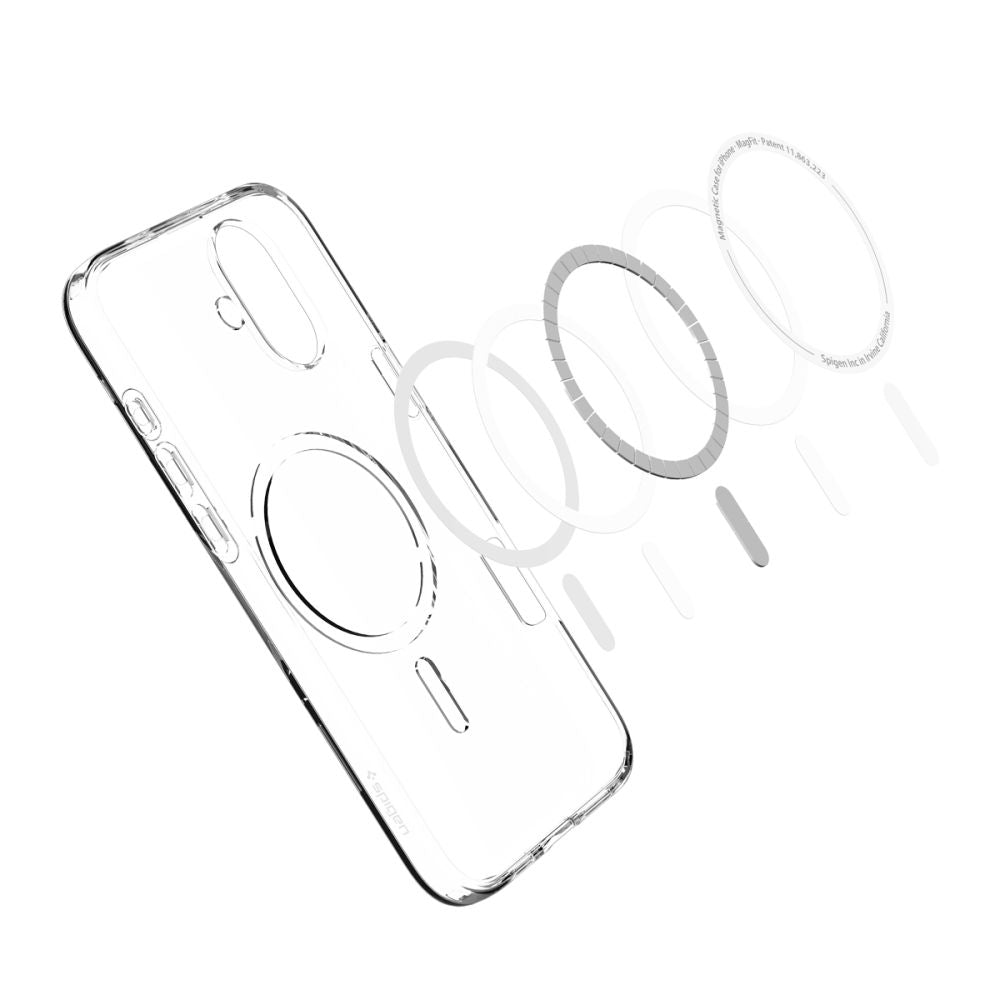 Калъф MagSafe за Apple iPhone 16 Plus, Spigen, Liquid Crystal, прозрачен ACS08388