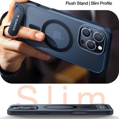 MagSafe Case for Apple iPhone 16 Pro Max, Torras, Pstand, Black