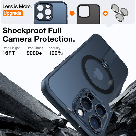 Калъф MagSafe за Apple iPhone 16 Pro, Torras, Pstand Spin, Черен