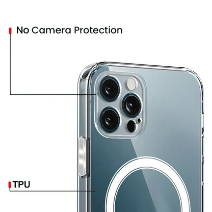 Калъф MagSafe за Apple iPhone 17 Pro Max, OEM, Прозрачен, Прозрачен