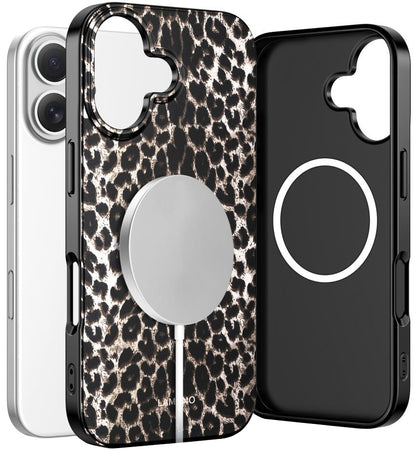 Калъф MagSafe за Apple iPhone 17, Tech-Protect, Lamano Leopard, Черен