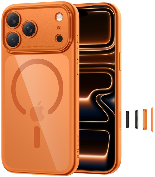 Калъф MagSafe за Apple iPhone 17 Pro, Tech-Protect, MagPeak, Оранжев